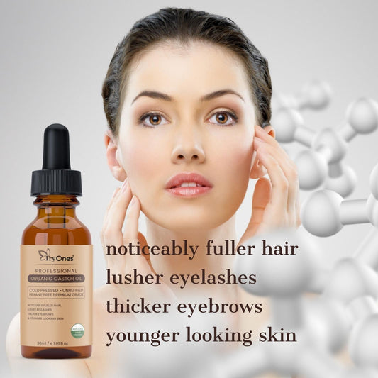 Tryones Organic Castor Oil 30ml - Nourish Your Beauty Naturally